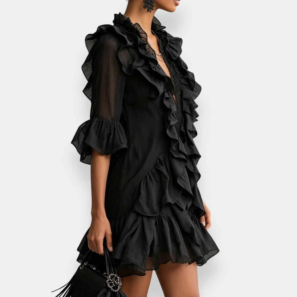 Lussina – Kurzes Rüschenkleid