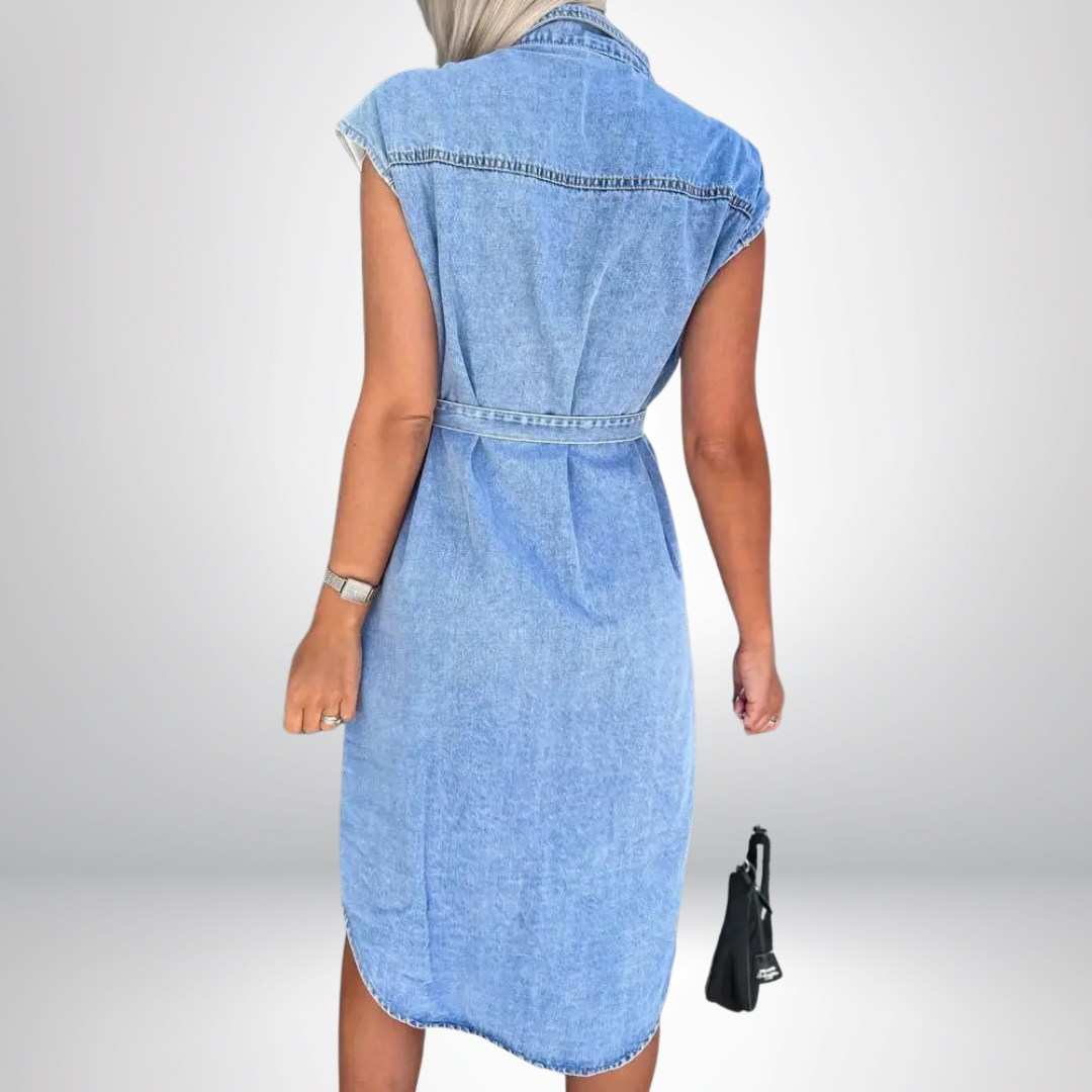 Aleksandra – Schickes Jeanskleid
