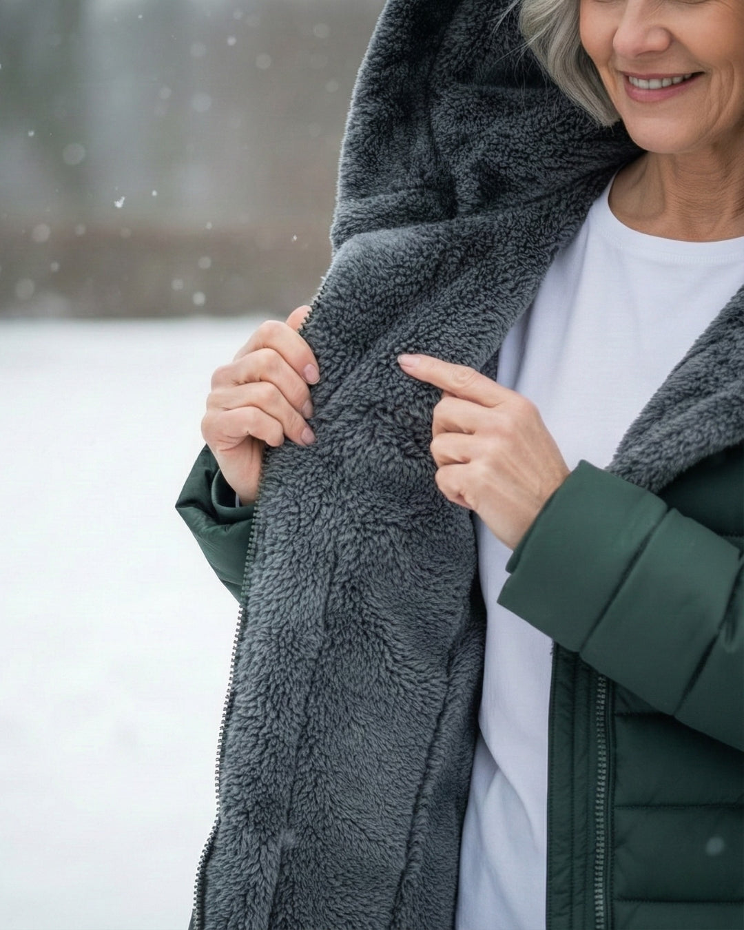 Oksiana – Fleece Gefütterter Puffer Mantel