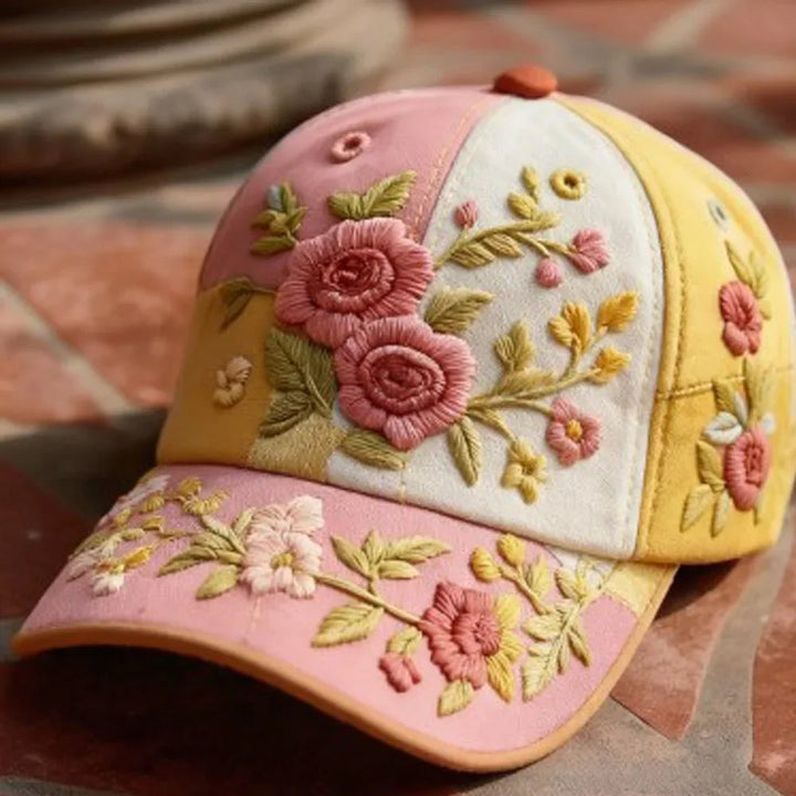 Virinia – Mütze Mit Blumen Stickerei