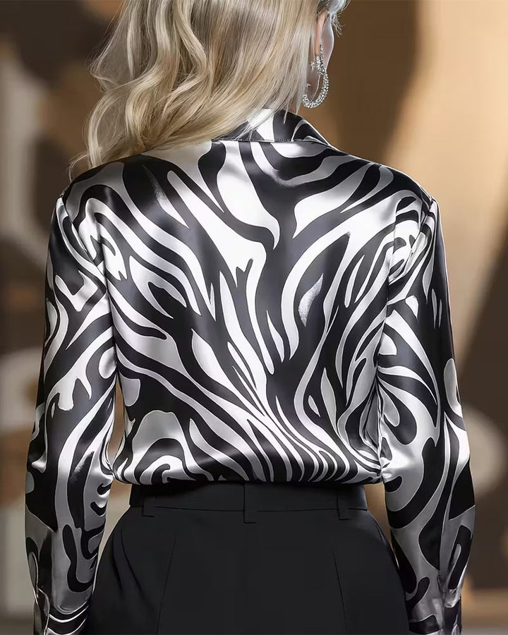 Luziana – Stilvolles Hemd Mit Zebra Druck