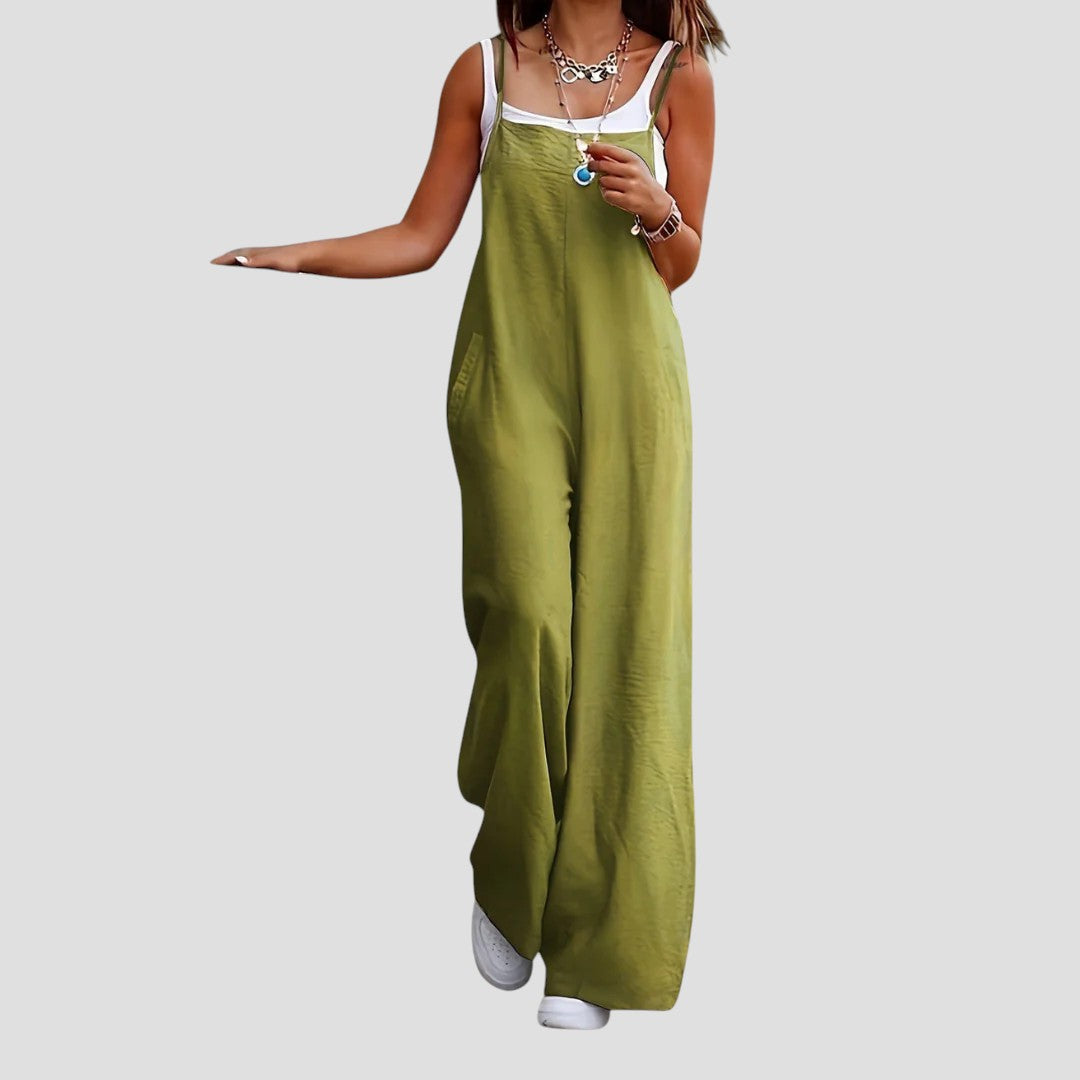 Lawanda - Ärmellose Lockere Latzhose