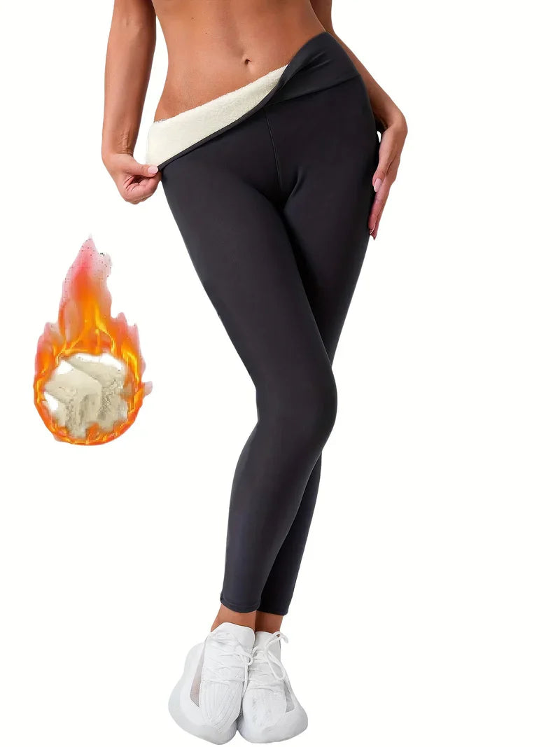Aafke - Fleecegefütterte Leggings Mit Hoher Taille