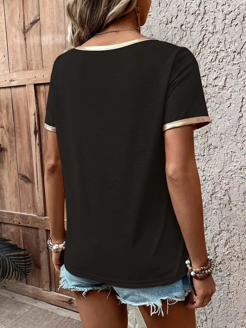 Lamprini - Elegantes Kurzarm T-Hemd
