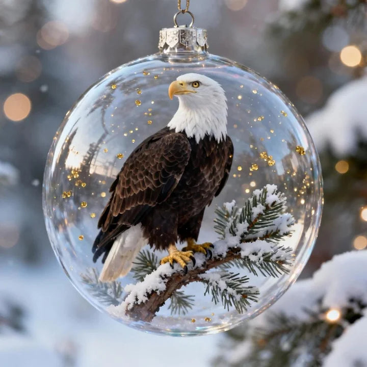 FrostFlight – Kollektion Von Weihnachtskugeln Aus Glas Mit Niedlichen Vögeln