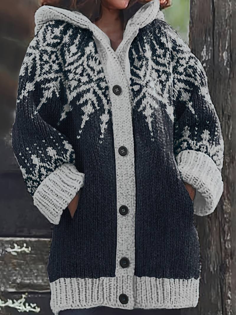 Hadassah - Eleganter Wintermantel Aus Stoff in Oversize Passform
