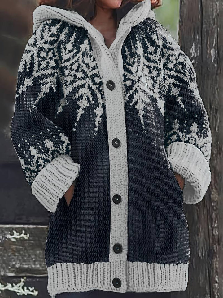 Hadassah - Eleganter Wintermantel Aus Stoff in Oversize Passform