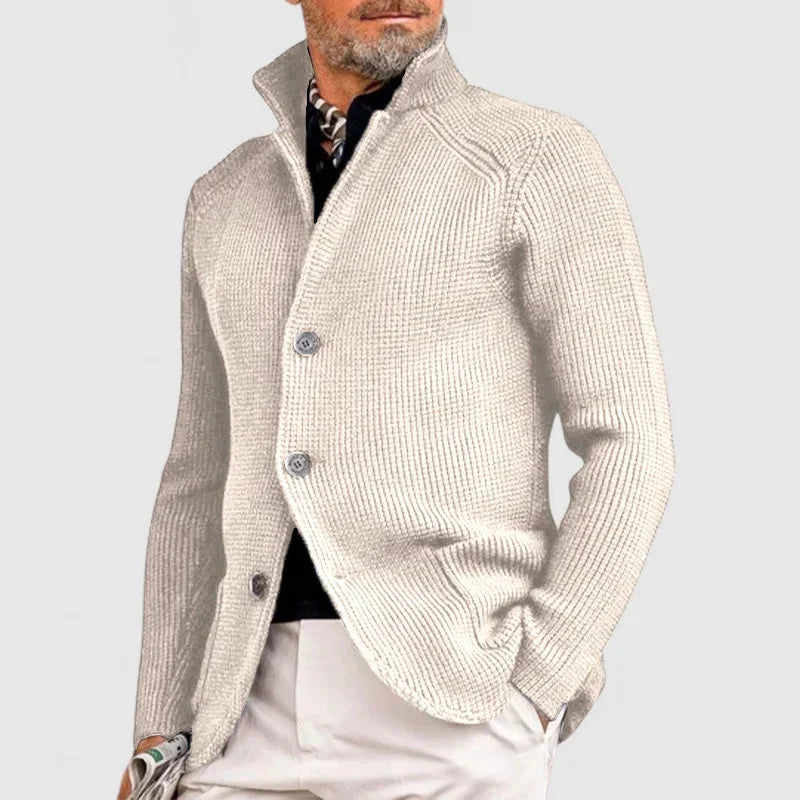 Maester – Eleganter Langarm Cardigan Mit Knöpfen