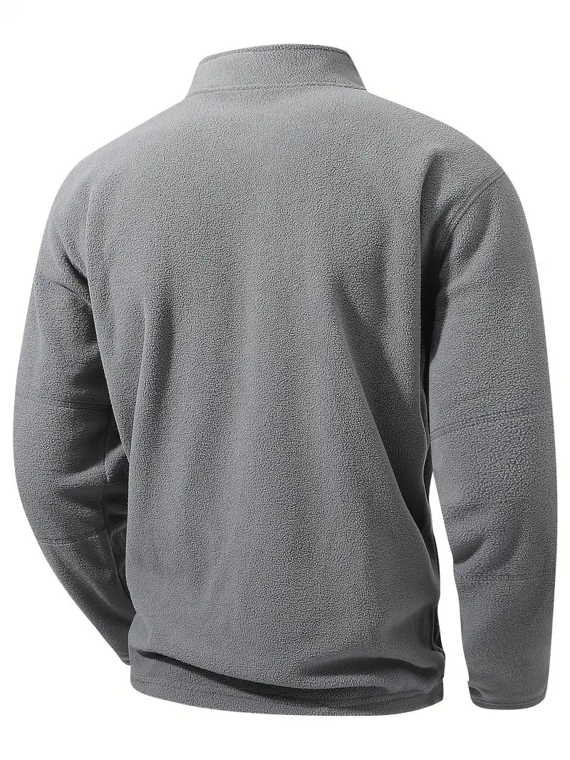 Maurits – Sweatjacke Mit Halbem Reißverschluss Und Stehkragen