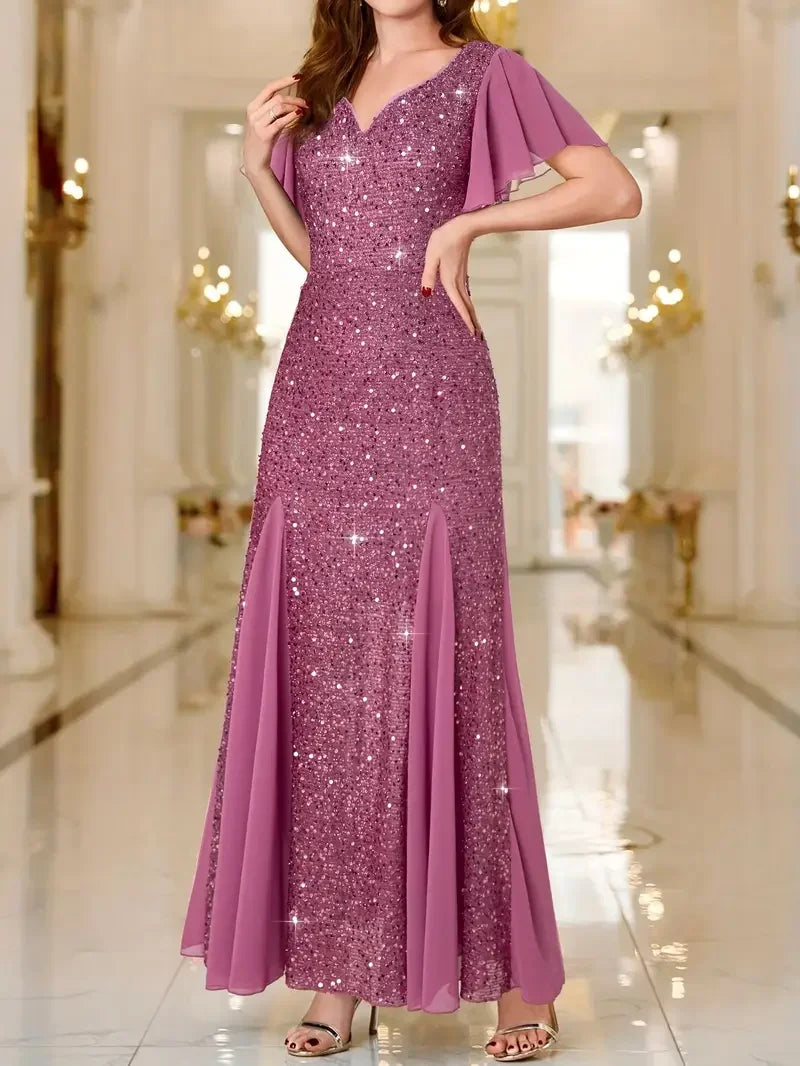 Hinrikka – Elegantes  Stilvolles Satinkleid