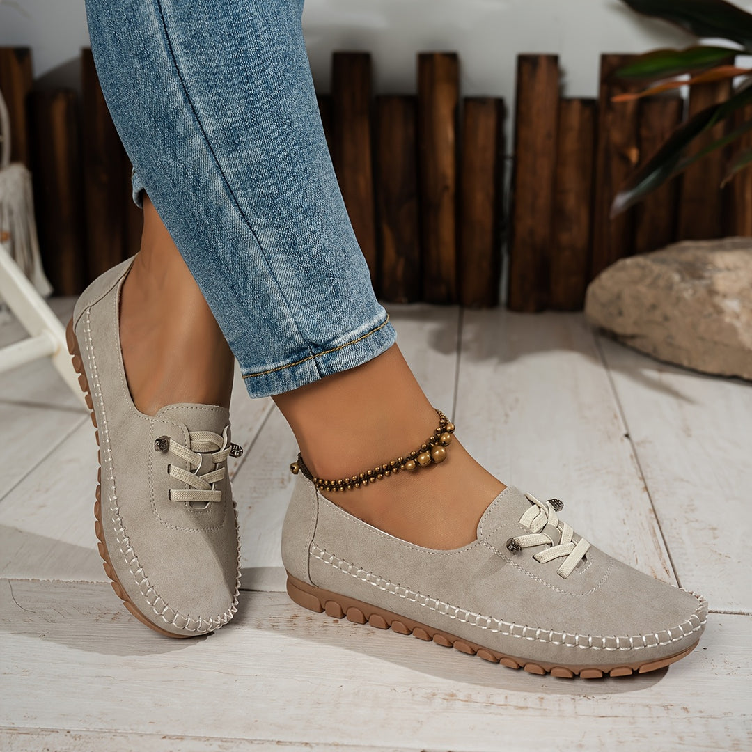 Marione – Bequeme Rutschfeste Loafer Aus Wildleder