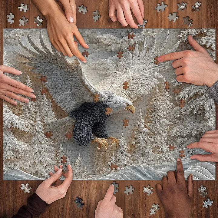 TalonCraft – Geschnitztes Adler-Puzzle für die Wohnraumdekoration