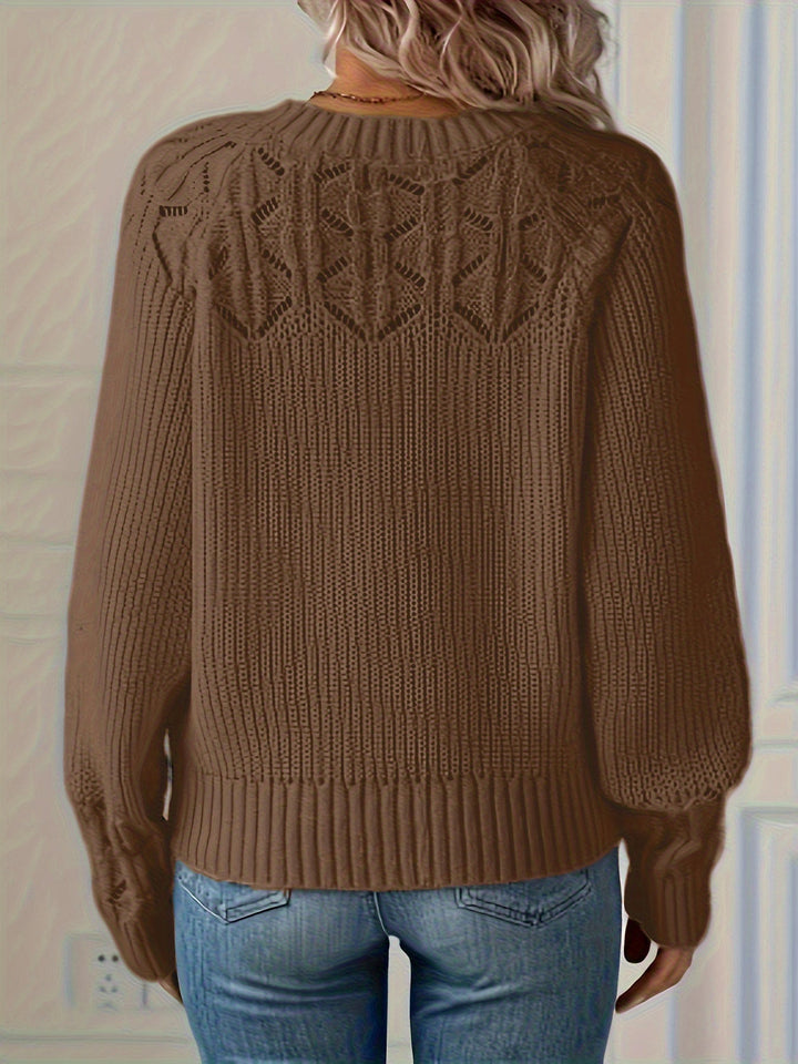Nasia – Eleganter Langarmpullover