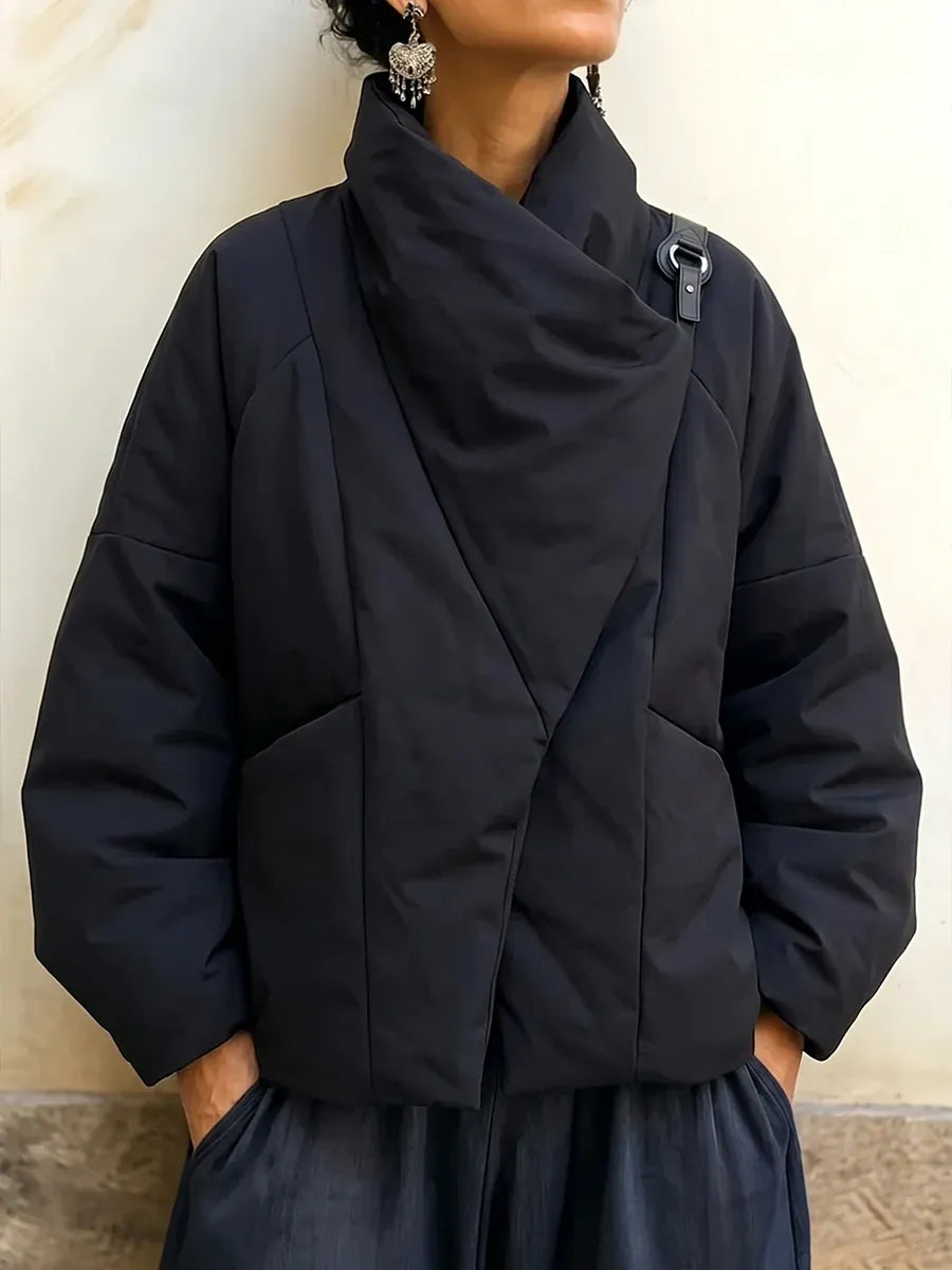 Macayla - Asymmetrische Daunen Jacke