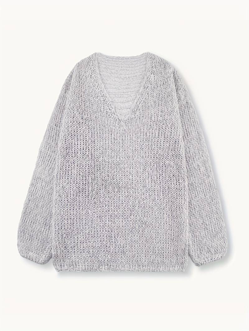 Lital - Eleganter Weicher Pullover Mit V-Ausschnitt