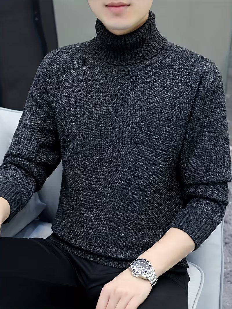 Wessam – Eleganter Strick Pullover Mit Rollkragen