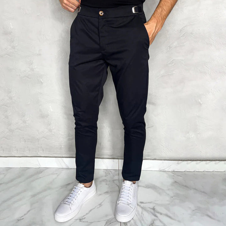 Matan - Klassische Stretch Hose Mit Schmaler Passform