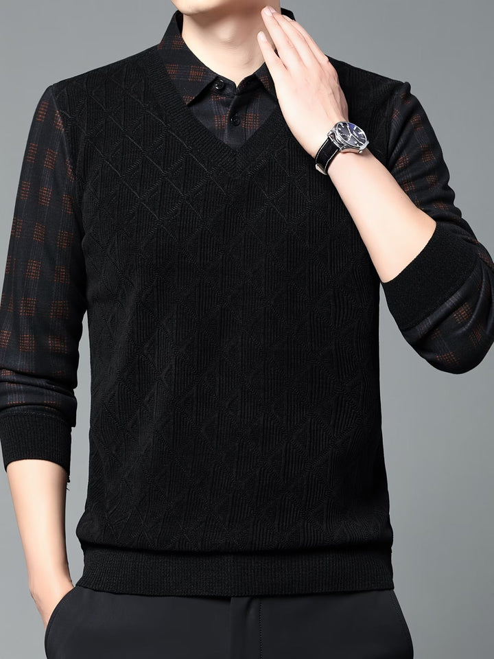 Alan – Langärmeliger Strickpullover