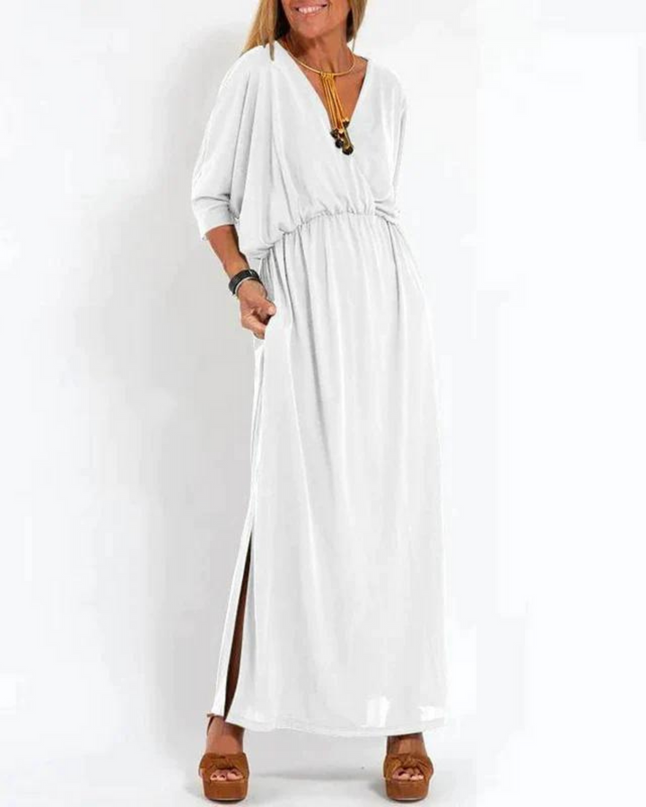 Janell - Vintage Langes Kleid