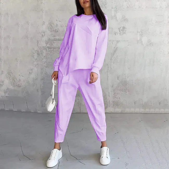Tashia – Lässiges Set aus Langarm Pullover Und Jogginghose
