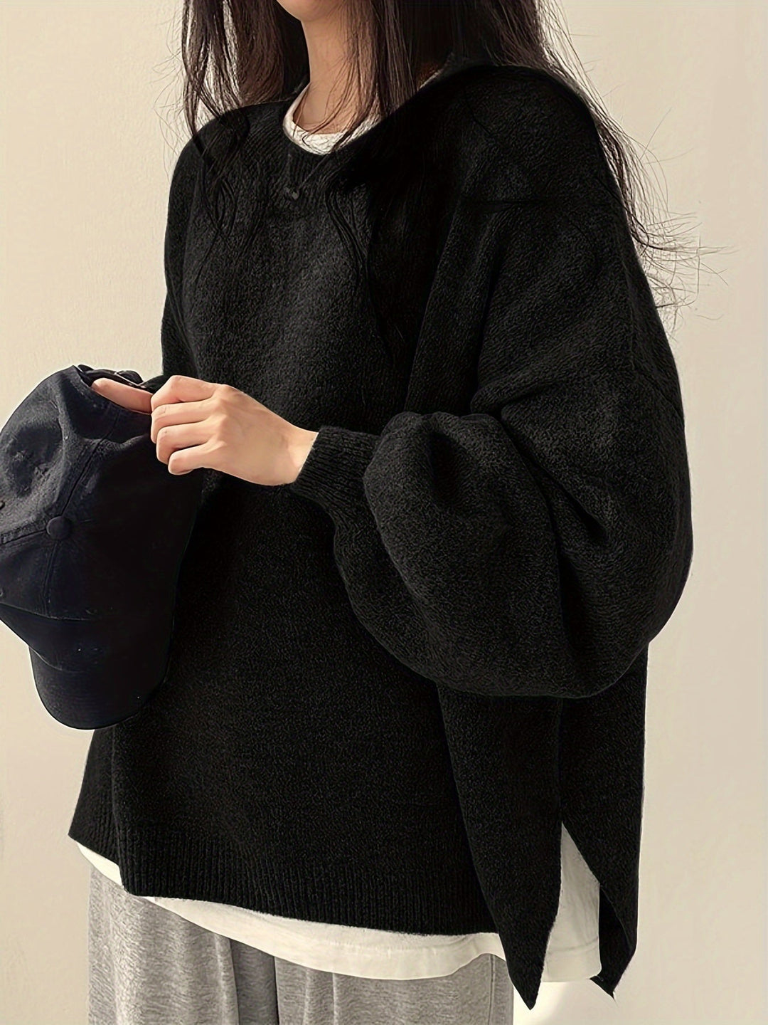 Pearline – Pullover Mit Rundhalsausschnitt Und Langen Ärmeln