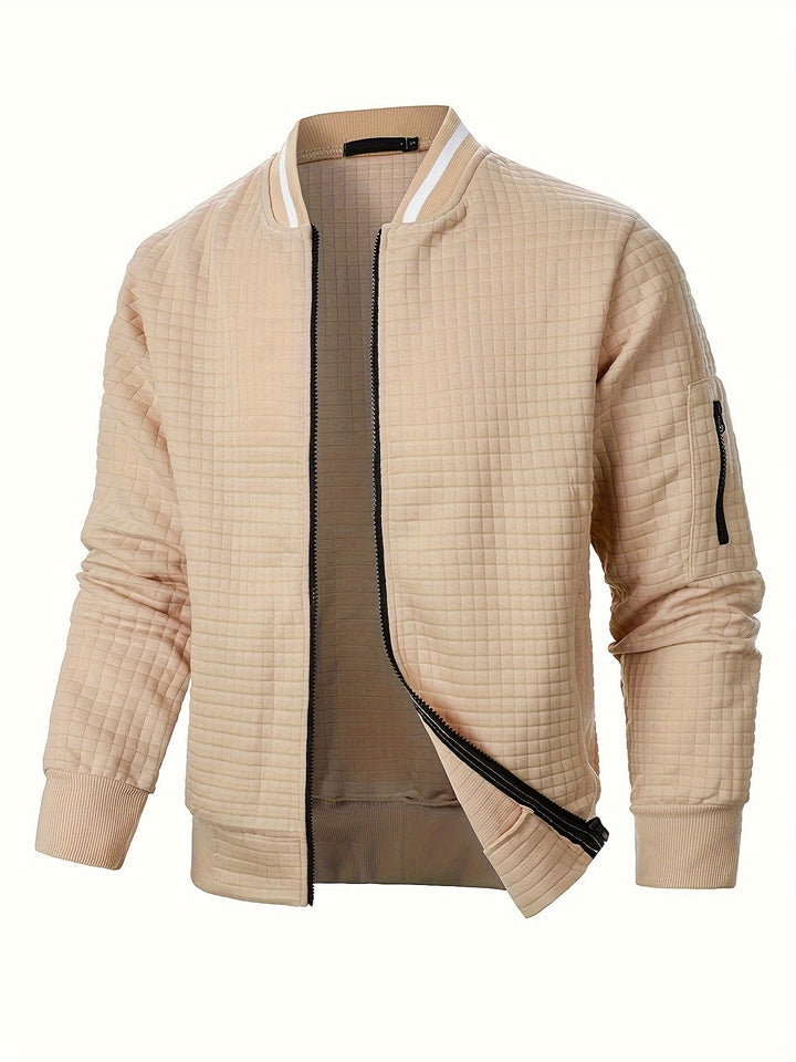 Benjie - Strick Jacke Mit Stehkragen Und Reißverschluss