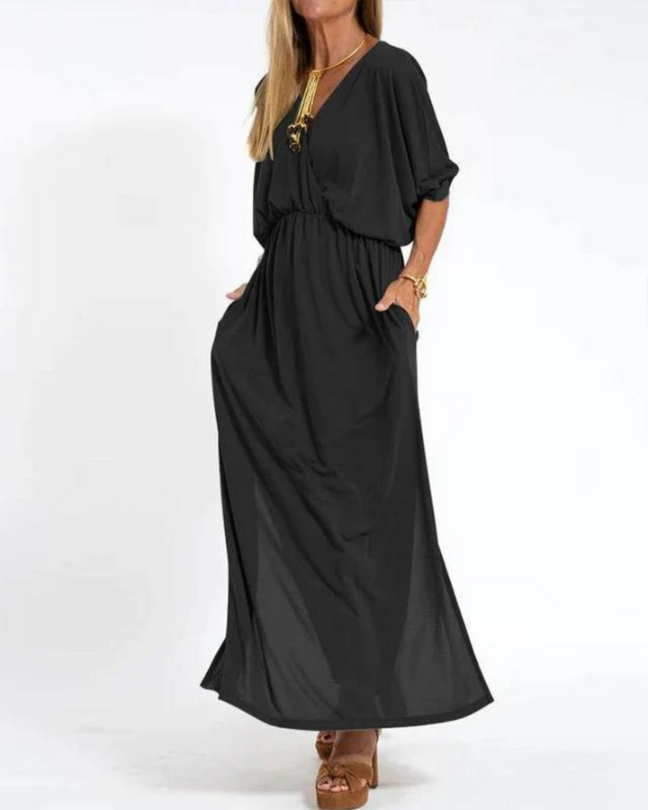 Janell - Vintage Langes Kleid