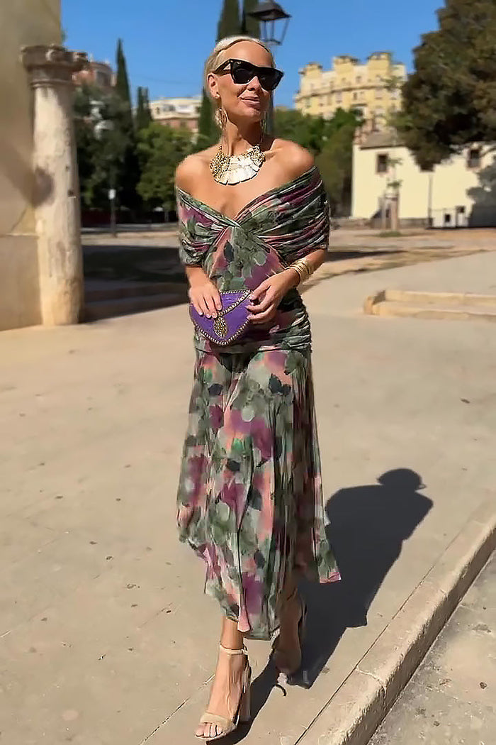 Nefeli – Elegantes Maxikleid Mit V-Ausschnitt Für Festliche Anlässe