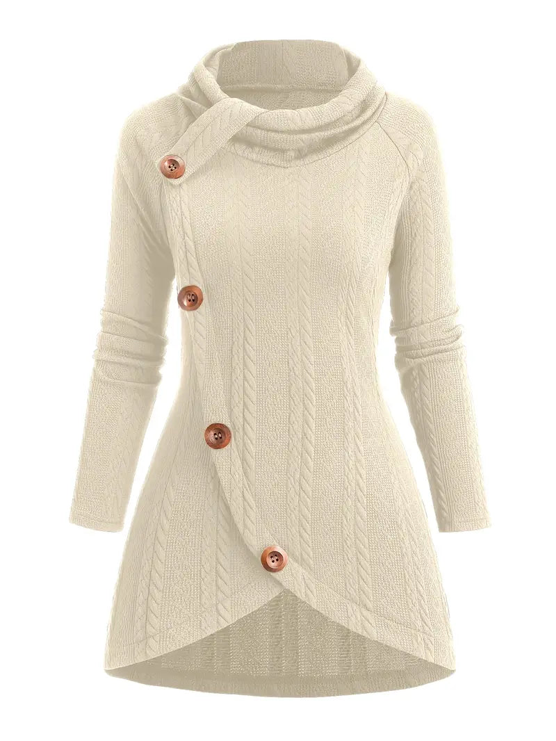 Masabata – Lässige Strickjacke Mit Knöpfen