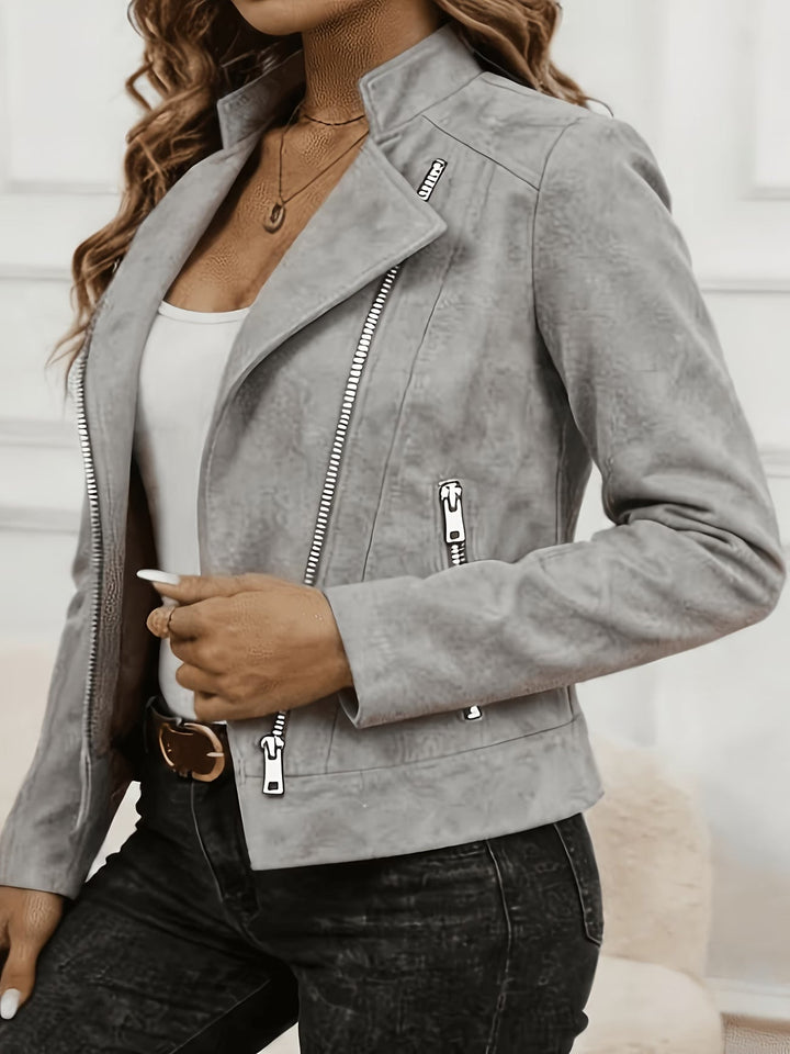 Amina – Langarmjacke mit Reißverschluss