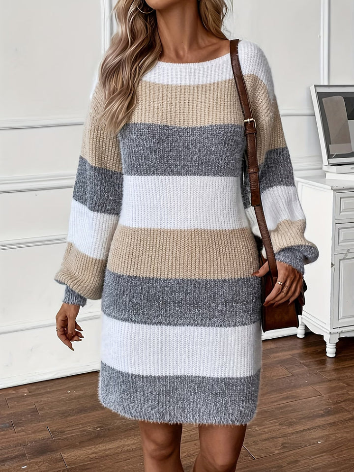 Dastina – Langärmliges Strickkleid