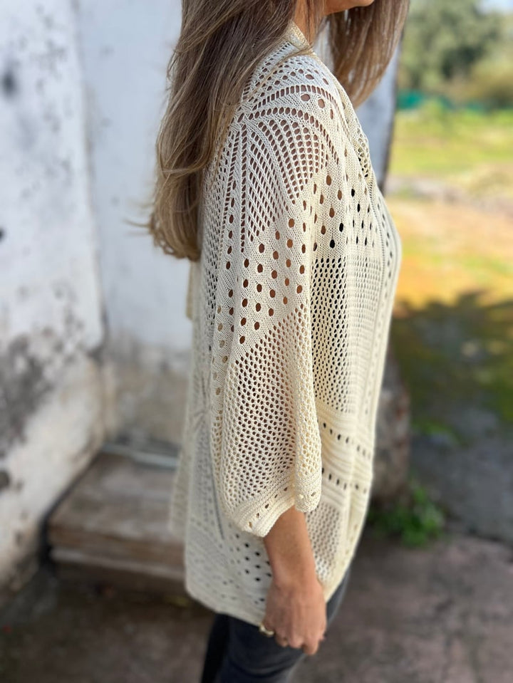 Veronique – Cardigan Mit Halben Ärmeln