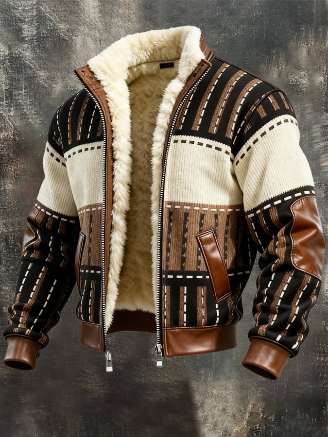 Gyasi – Fleecegefütterte Jacke mit Reißverschluss