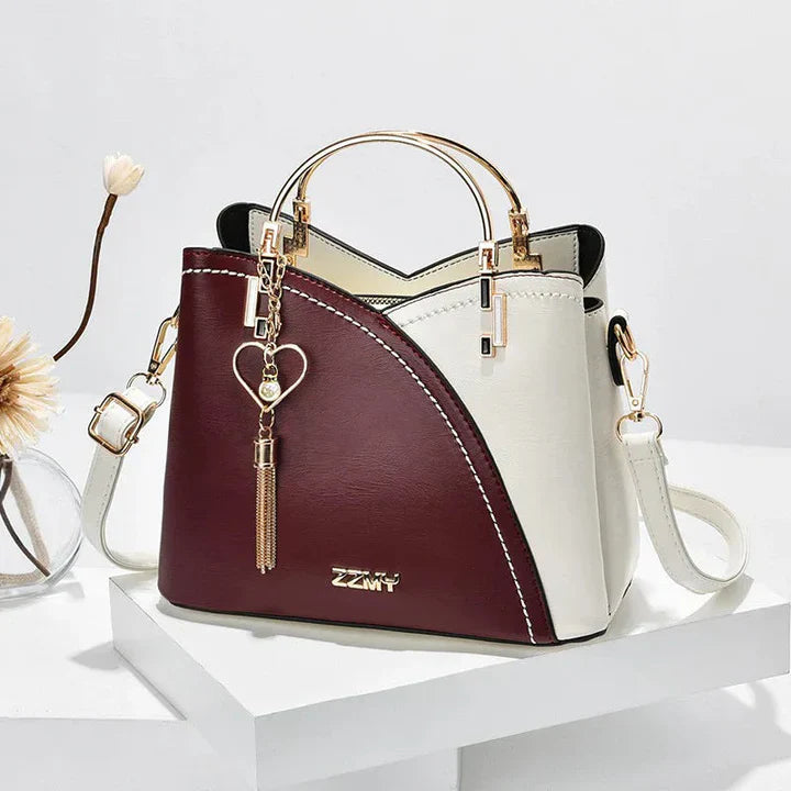Orianna – Moderne Zweifarbige Handtasche Mit Signatur