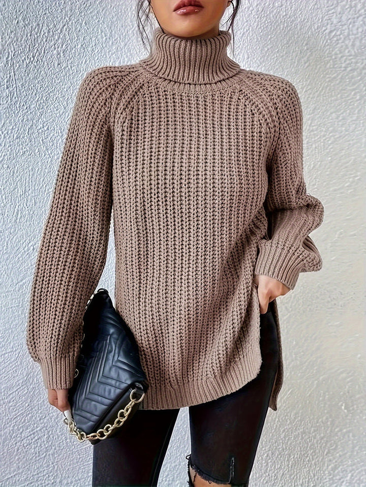 Felina – Langärmeliger Rollkragenpullover Aus Strick