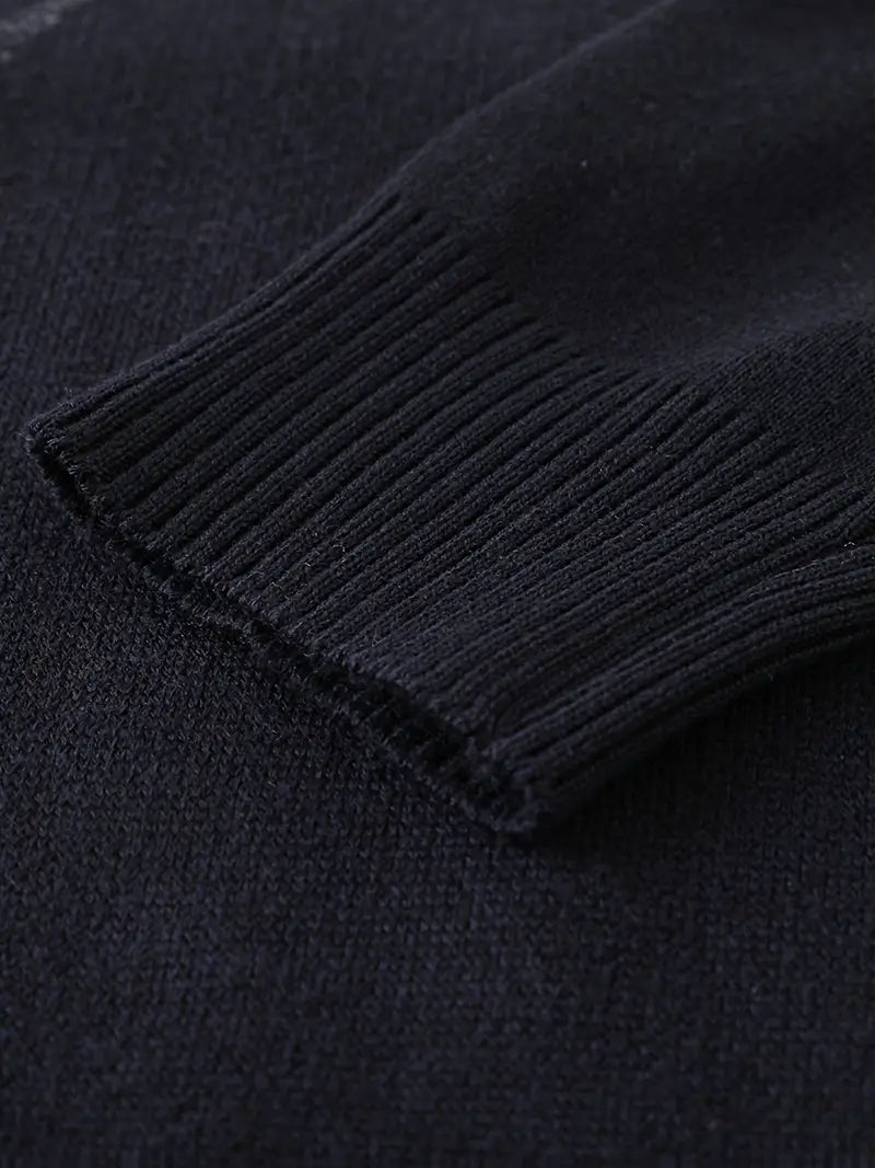 Yoann – Strick Pullover Mit Viertelreißverschluss