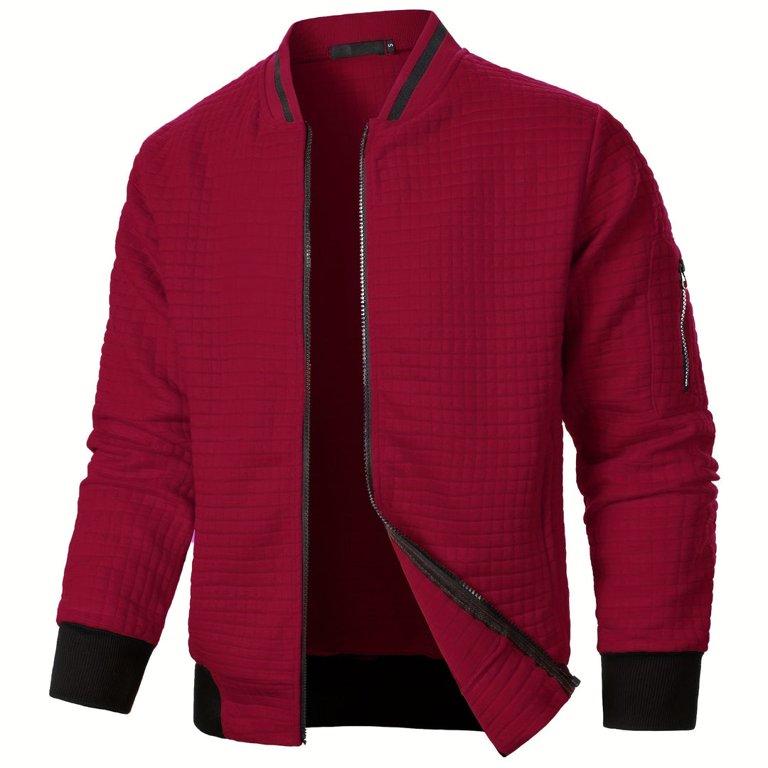 Benjie - Strick Jacke Mit Stehkragen Und Reißverschluss