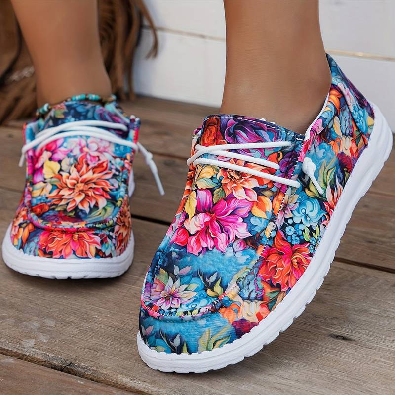 Meiriya - Lässige Sneakers Mit Großem Blumenmuster