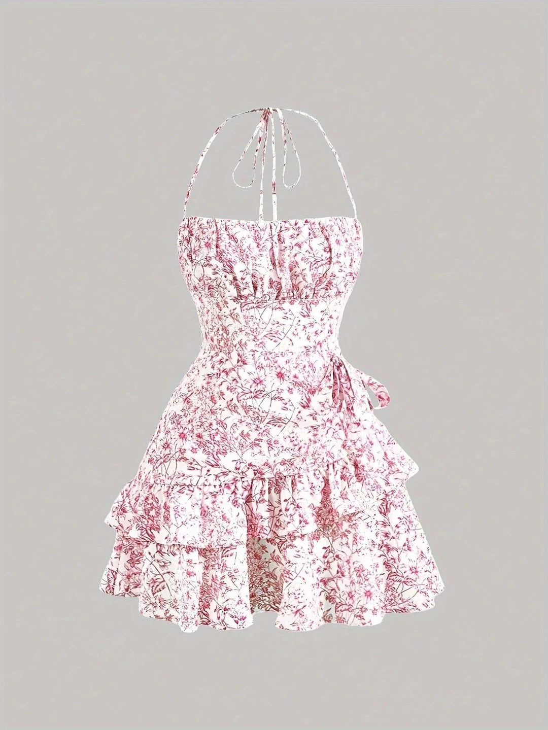 Ortagus - Blumiges Rüschenkleid