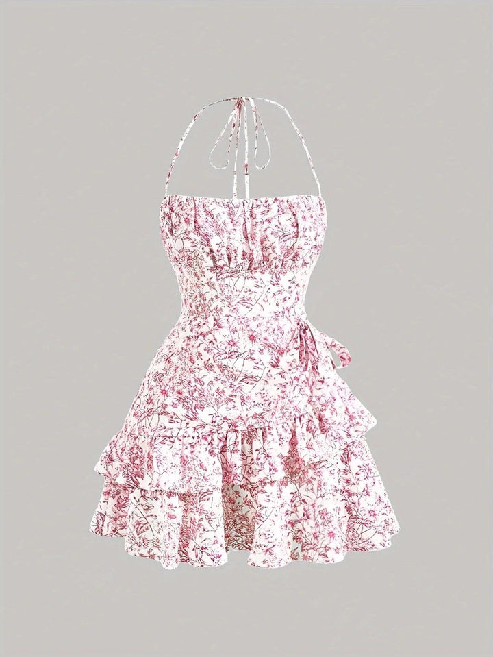 Ortagus - Blumiges Rüschenkleid
