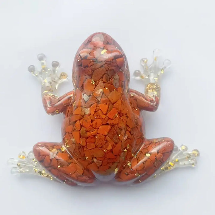 Frostone – Kristallfrosch Skulptur Für die Wohnraum Dekoration