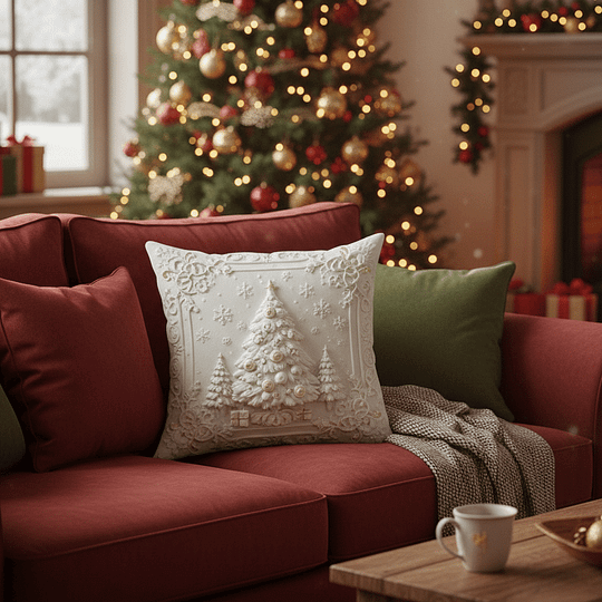CozyFest – Weihnachtlich Gestalteter Kissenbezug Für Wohnkultur