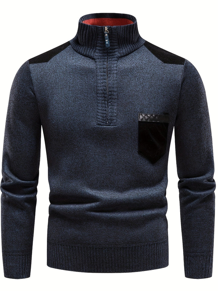 Gerdt – Lässiger Langarm Strickpullover