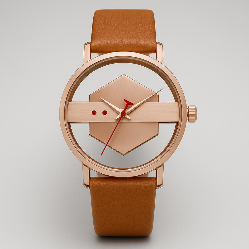 DialVorn - Uhr Mit Geometrischem Zifferblatt Und Armband