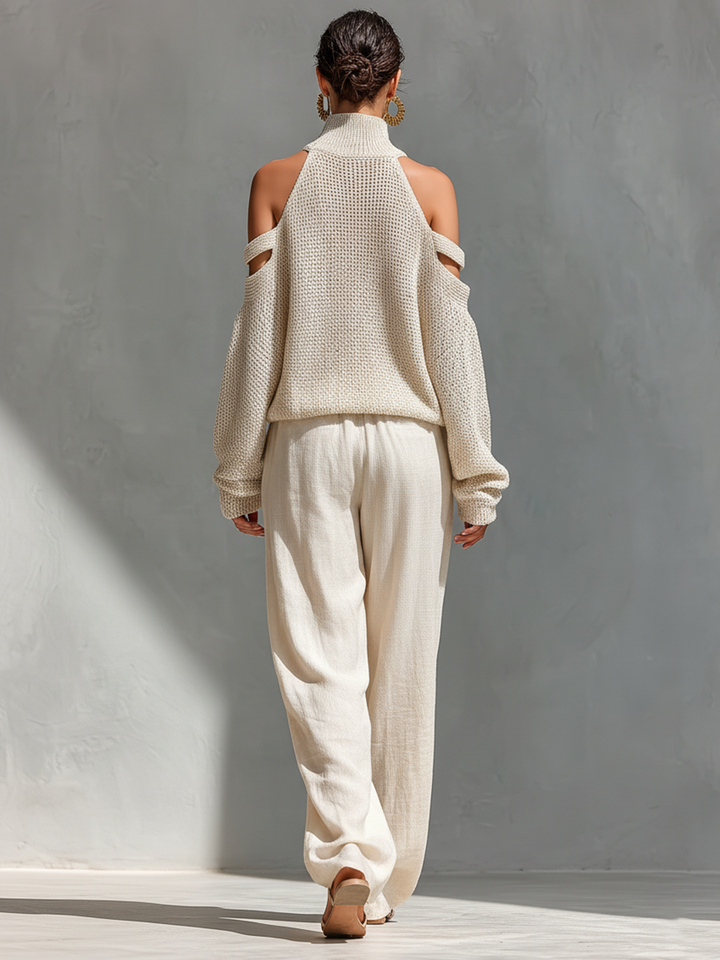 Elyzia – Set Aus Strickoberteil Und Weiter Hose