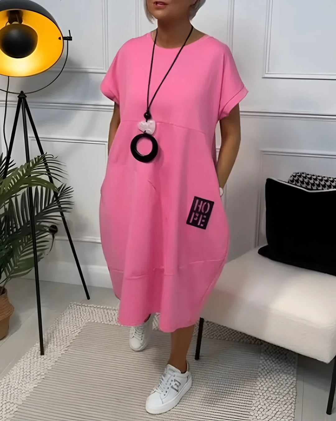 Jocelyn – Bequemes Freizeitkleid Mit Tasche