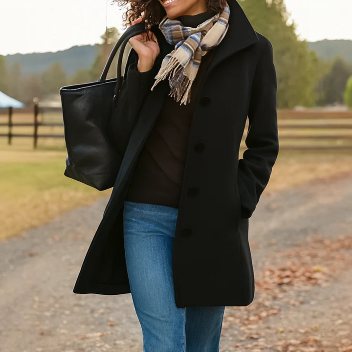 Danla – Langarmmantel Mit Taschen