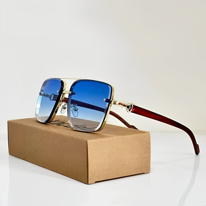MetroLens – Sonnenbrille Mit Doppeltem Steg Und Quadratischem Rahmen