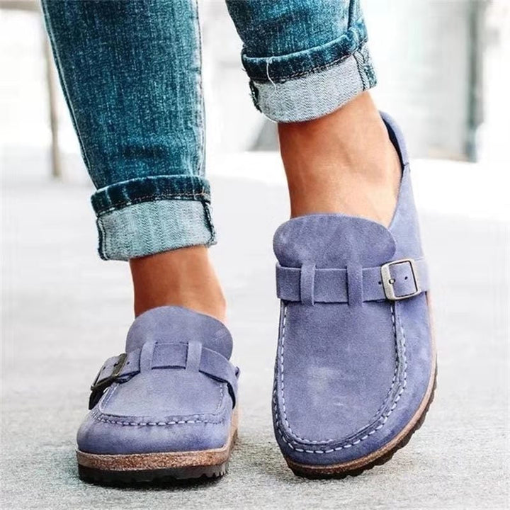 Tamela – Loafer Aus Wildleder Mit Schnallenriemen