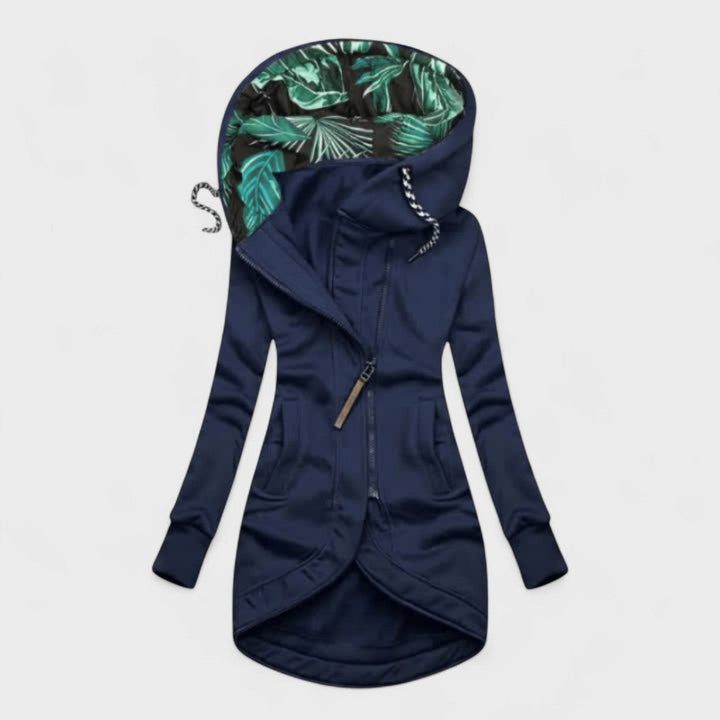 Kristanna – Winter Mantel Mit Asymmetrischem Reißverschluss